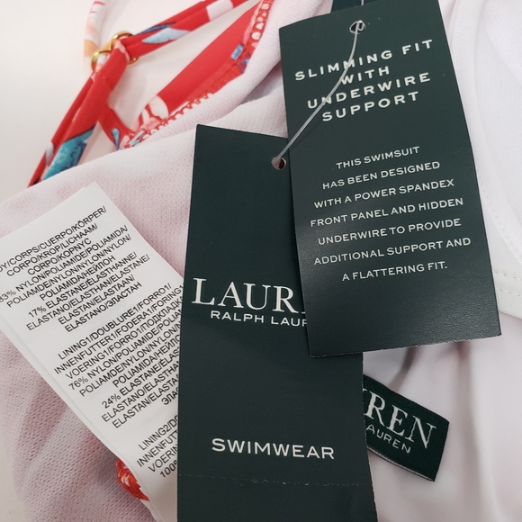 Ralph Lauren Bright Floral One Piece Swimsuit NWT - Picture 8 of 9